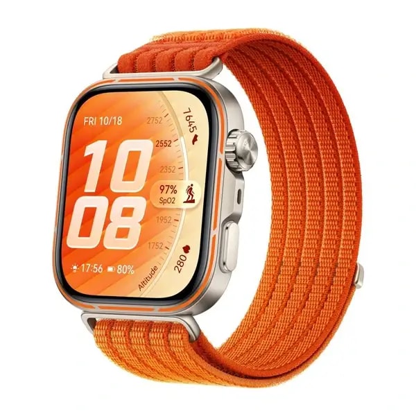 Montre connectée Huawei Watch Fit 5 Pro – 10Jrs d’autonomie – 1,92″ – 64Go – GPS – Cartes de golf intégrées – Orange – NKI-B29 — photo 2