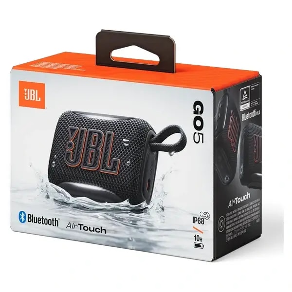 Mini enceinte portable JBL Go 5 – 10h d’autonomie – BT – IP68 – Éclairage d’ambiance sur les bords – Noir — photo 3