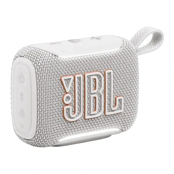 Mini enceinte portable JBL Go 5 – 10h d’autonomie – BT – IP68 – Éclairage d’ambiance sur les bords – Blanc — photo 2