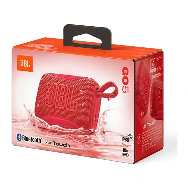 Mini enceinte portable JBL Go 5 – 10h d’autonomie – BT – IP68 – Éclairage d’ambiance sur les bords – Rouge — photo 3