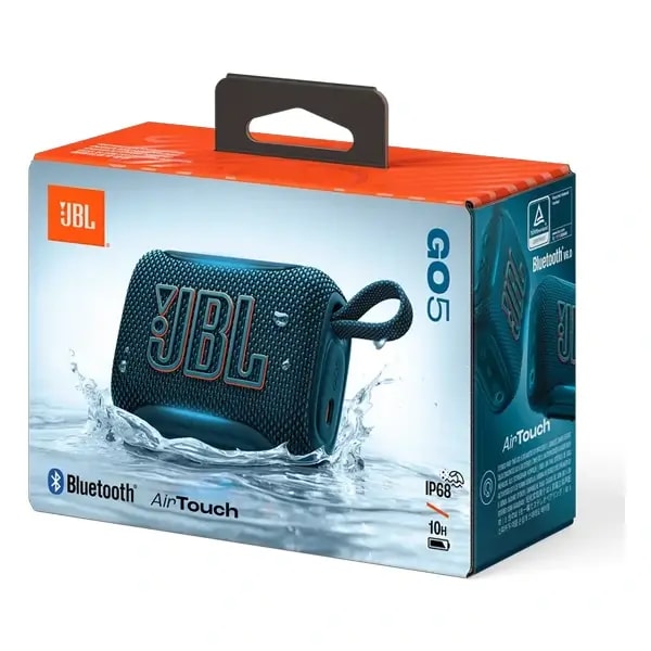 Mini enceinte portable JBL Go 5 – 10h d’autonomie – BT – IP68 – Éclairage d’ambiance sur les bords – Bleu — photo 3