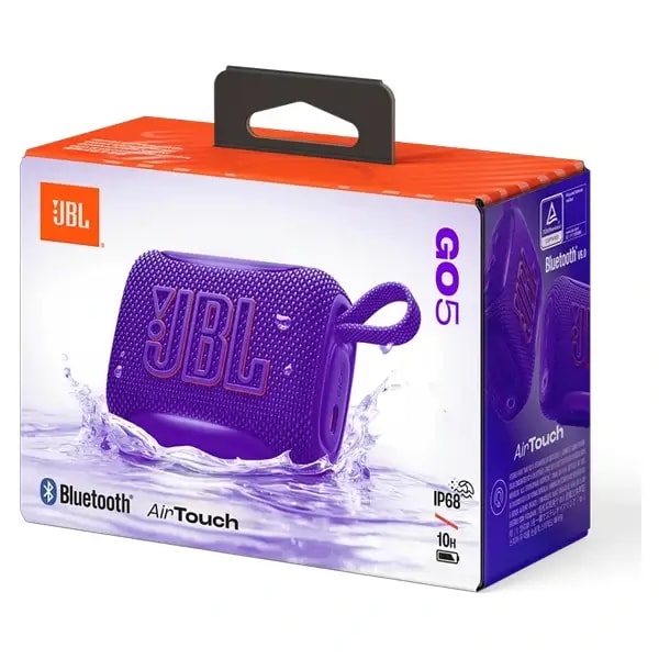 Mini enceinte portable JBL Go 5 – 10h d’autonomie – BT – IP68 – Éclairage d’ambiance sur les bords – Violet — photo 3