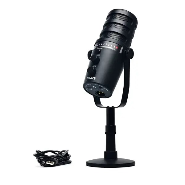 Microphone filaire avec câble USB JMARY – Réduction de bruit – Fonction de sourdine – Monitoring sans latence – Rotatif à 360 degrés sans latence – MC-PW12 — photo 2