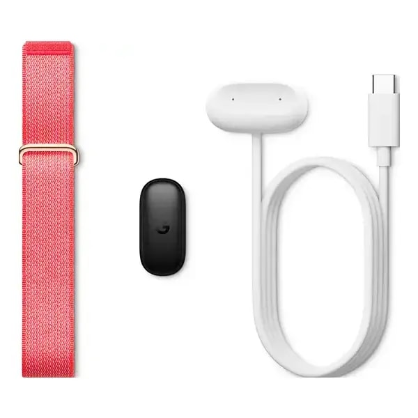 Fitbit Air Google Bracelet connecté sans écran – Traceur d’activité Bien-être, Santé, Lifestyle, Sport – 7Jrs d’autonomie – BT 5.0 – Rouge — photo 4