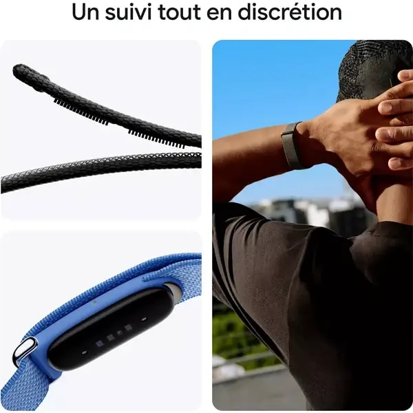 Fitbit Air Google Bracelet connecté sans écran – Traceur d’activité Bien-être, Santé, Lifestyle, Sport – 7Jrs d’autonomie – BT 5.0 – Noir — photo 3