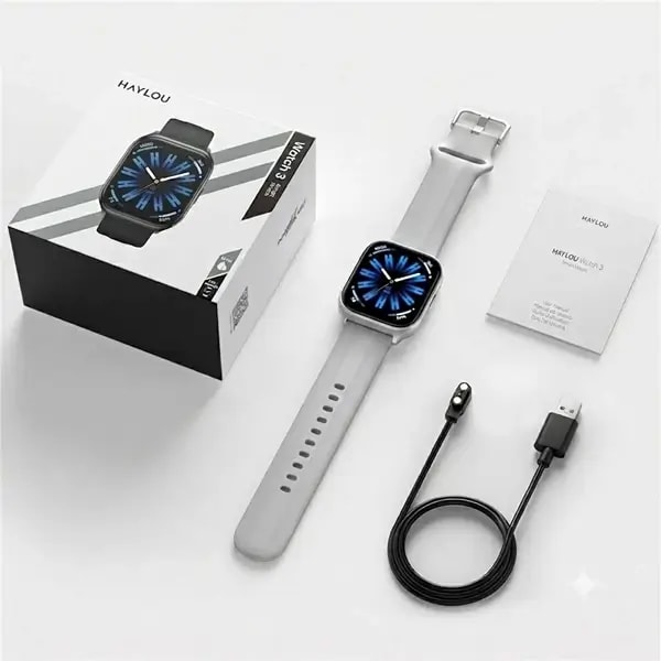 Montre connectée Haylou Watch 3 – 15jrs d’autonomie – 1,85″ AMOLED – BT – Appel – Sport et suivi santé – Argent – HCS02 — photo 3