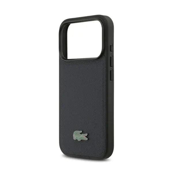 Coque pour iPhone 17 Pro Lacoste avec logo crocodile – Compatible MagSafe – Petit Piqué – Marine – LCHMP17LPLAV — photo 1