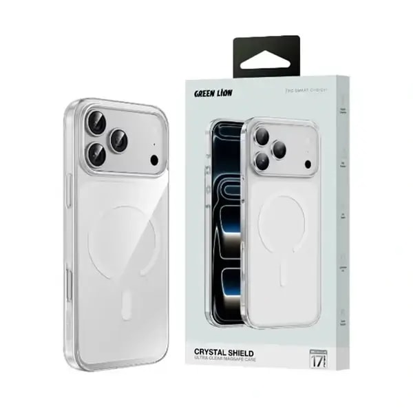 Coque pour iPhone 17 Pro Max Green Lion Delgado – Compatible MagSafe – Anti traces de doigts et de rayures – Transparent – GNMGDPC17PMCL — photo 3