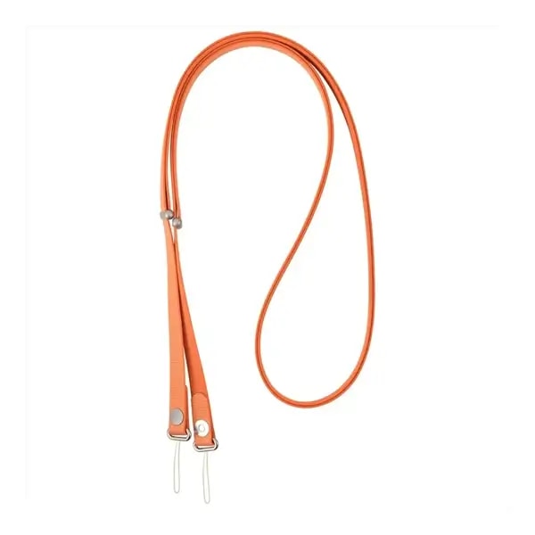Corde en bandoulière pour téléphone portable Flexi Strap de Green Lion – Longueur réglable – sangles centrales en nylon magnétique – Orange – GNFLXSTRPOG — photo 1