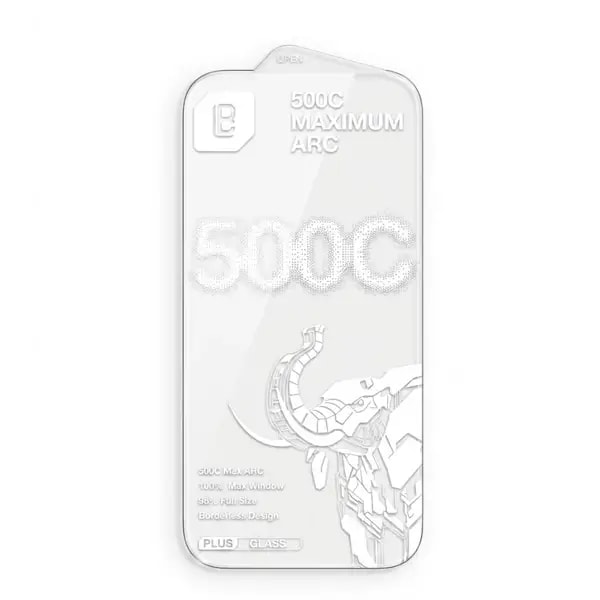 Antichoc de téléphone pour iPhone 17 Pro Max et 18 Pro Max – 6.9″ – LANBi 500C Max Arc Borderless Plus HD Glass – Verre trempé HD transparent à bords incurvés — photo 1