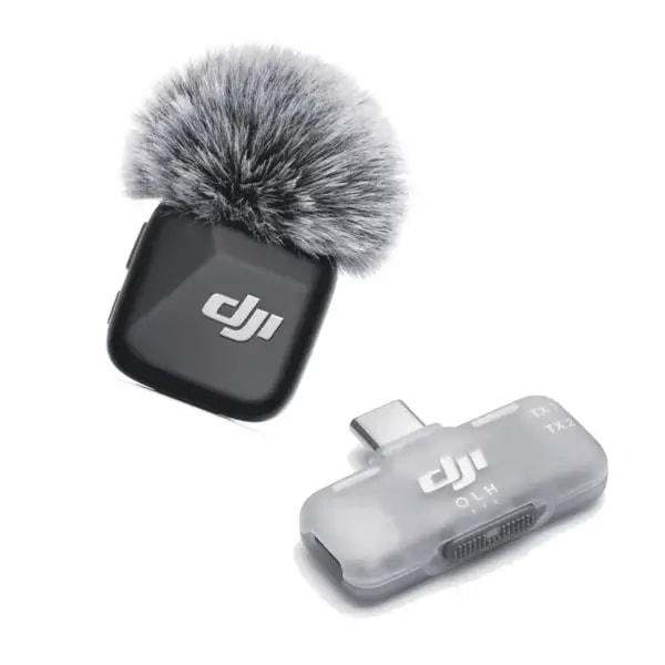 Micro cravate DJI Mic Mini – 1 Transmetteur TX + 1 Récepteur RX mobile Type-C – BT 5.3 – Portée 400M – 48h d’autonomie – ANC à deux niveaux – DM3051 — photo 2