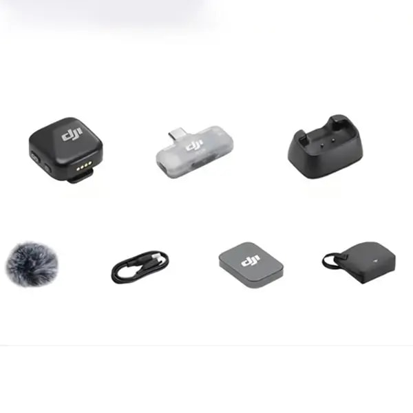 Micro cravate DJI Mic Mini – 1 Transmetteur TX + 1 Récepteur RX mobile Type-C – BT 5.3 – Portée 400M – 48h d’autonomie – ANC à deux niveaux – DM3051 — photo 3