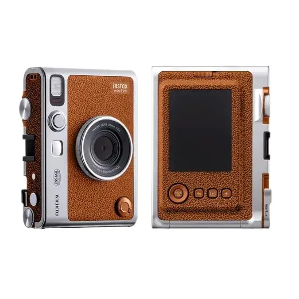 Appareil Photo Instantané Fujifilm instax mini Evo Hybride – USB-C – 100 Effets & Impression Smartphone – Marron – INS MINI EVO BROWN C EX D — photo 2
