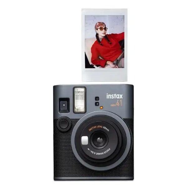 Appareil Photo Instantané Analogique Fujifilm instax mini 41 – Exposition Automatique – Mode Gros Plan & Selfie – Noir – INS MINI 41 PH EX D — photo 1