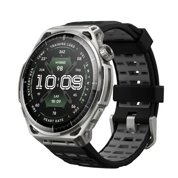 Montre Connectée Amazfit Balance 3 – AMOLED 1,5″ – Verre Saphir – GPS Double Bande – 64Go Stockage – 21 Jours d’Autonomie – Argent (Stainless Steel) — photo 1