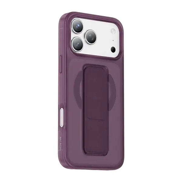 Coque pour iPhone 18 Pro Max Green Lion – Compatible MagSafe – Poignée 360 en cuir bordeaux intégrée – GNGRP18PMBD — photo 1