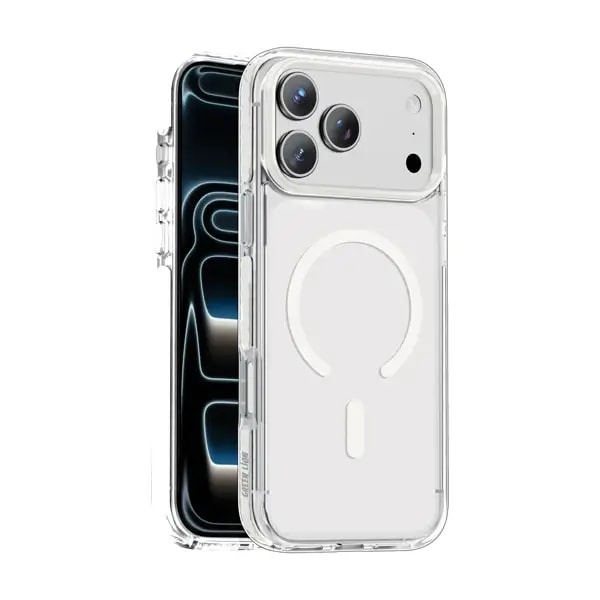 Coque pour iPhone 18 Pro Green Lion Prestige – Compatible MagSafe – Argent – GNMXMG18PSL — photo 1