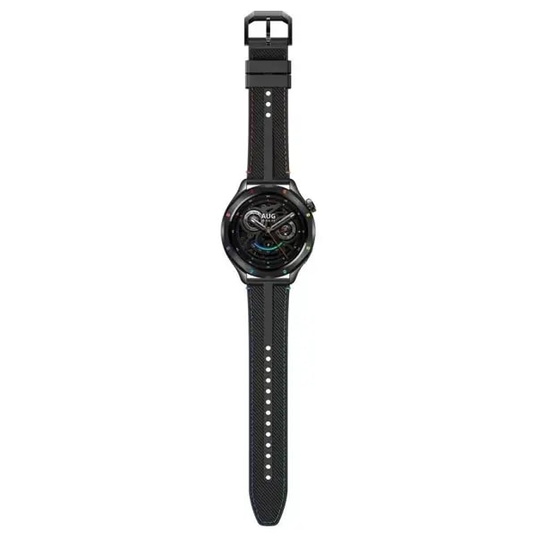 Montre connectée Xiaomi Watch S4 – 15Jrs d’autonomie – Écran 1,43″ AMOLED – BT 5.3 – SpO₂ – Bracelet noir en similicuir – Rainbow (Arc-en-ciel) – BHR9195GL — photo 3