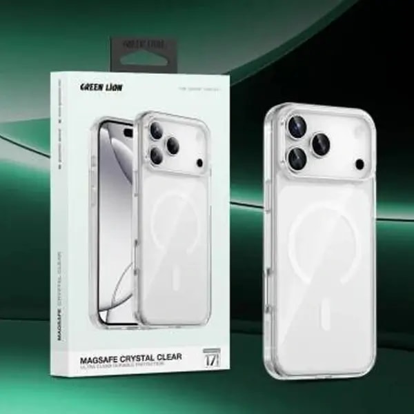 Coque pour iPhone 17 Air Green Lion – Compatible MagSafe – Clarté Ultra-HD avec un design cristallin – Transparent – GNMCRYC17ACL — photo 3