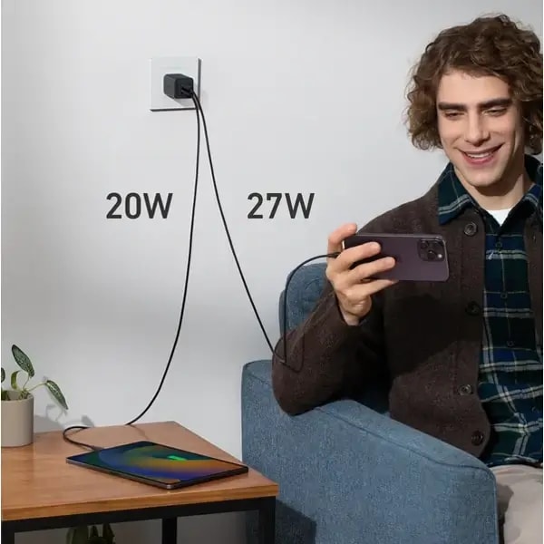Boitier de charge Anker – 47W – 2 ports Type-C – A2039L11 — photo 2