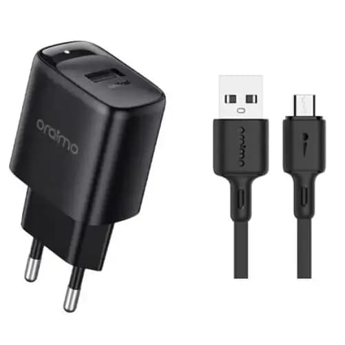 Chargeur mural Oraimo à charge rapide 5V 2A avec câble Micro USB – OCW-E66S+M53