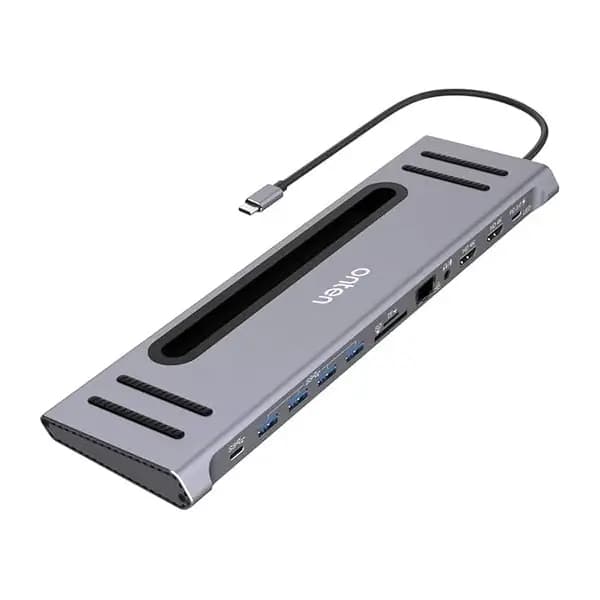 Station d’accueil multifonctions – ONTEN – 12en1 – USB-C – HDMI 4K – 2 ports USB-C – 4 ports USB 3.0 – OTN-9199