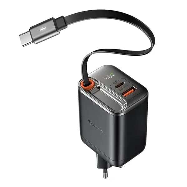 Chargeur Mcdodo – 40W – Câble type-c rétractable de 65cm intégré – 1 port USB et 1 port Type-c – CH-4281