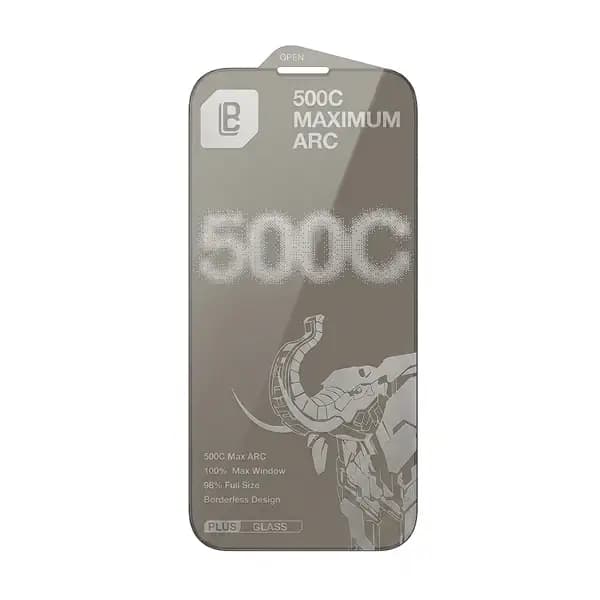 Antichoc de téléphone pour iPhone 16 Pro Max – LANBi 500C Max Arc Borderless Plus Privacy – Verre trempé HD